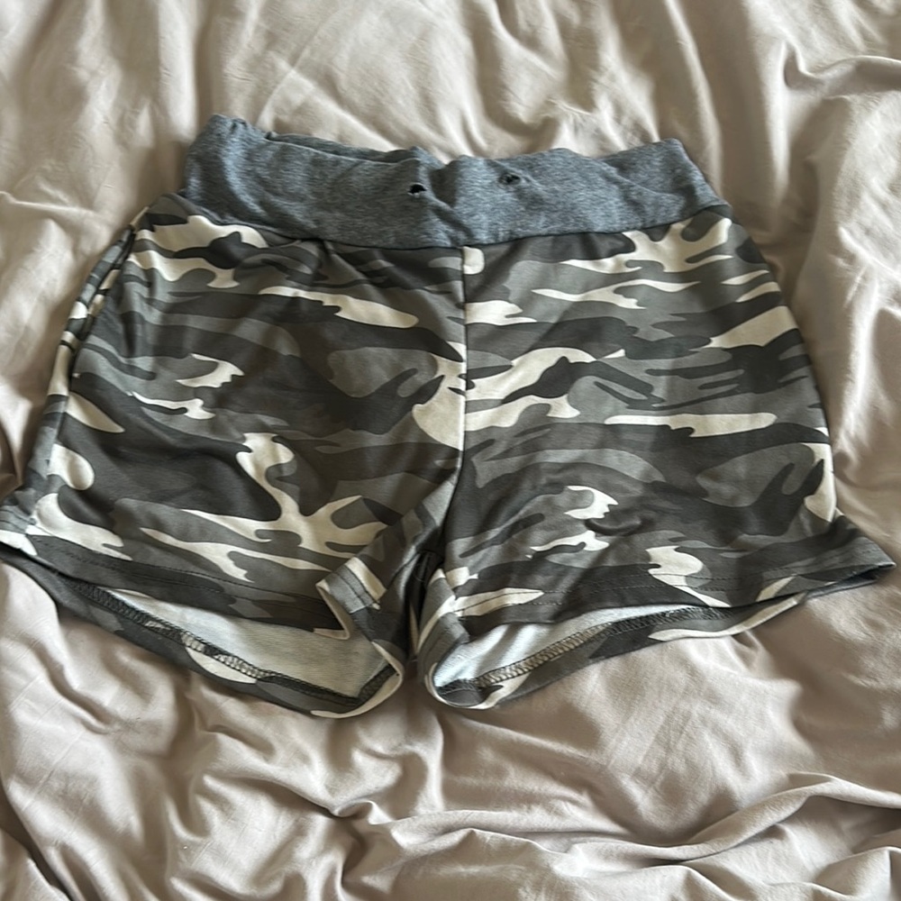 Gray Camo Women's Shorts